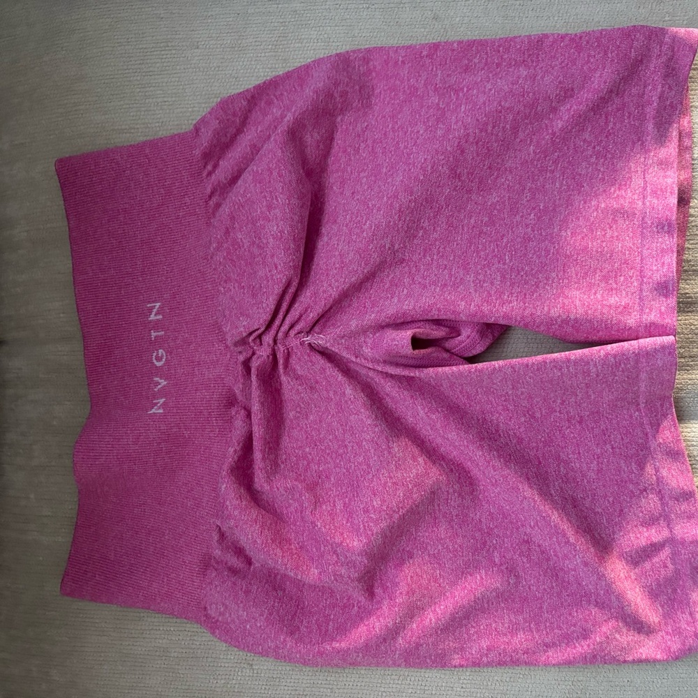 NVGTN Pink High-Waisted Shorts